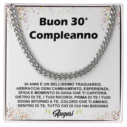 Collana Uomo - Compleanno 30 anni.