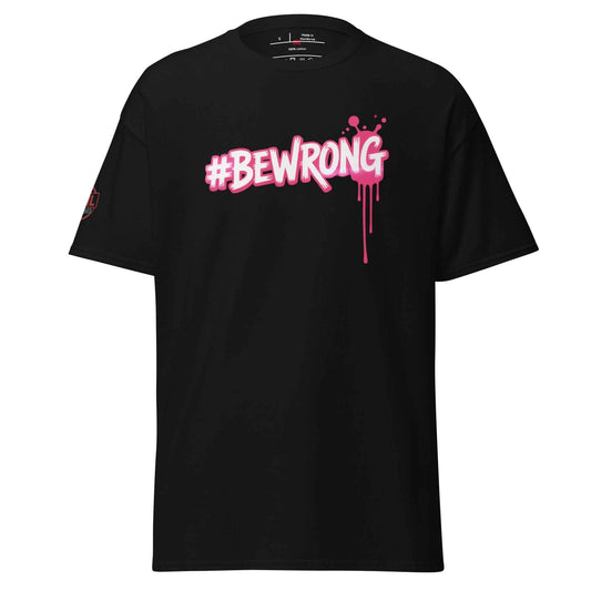 Maglietta Unisex Cotone 100% 👕 | Maglietta BEWRONG FAIL Streetwear 🔴 – Basic che Diventa Stile
