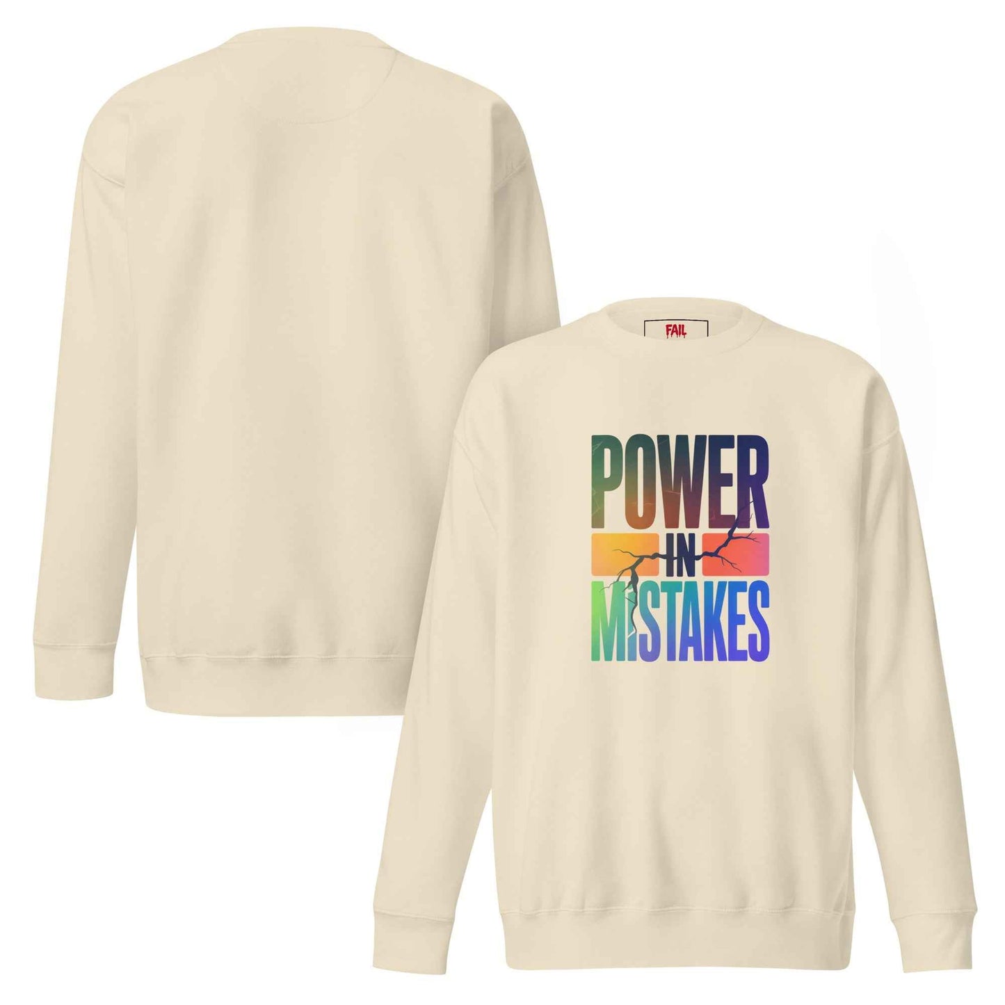 Felpa premium unisex Power in Mistakes ⚡