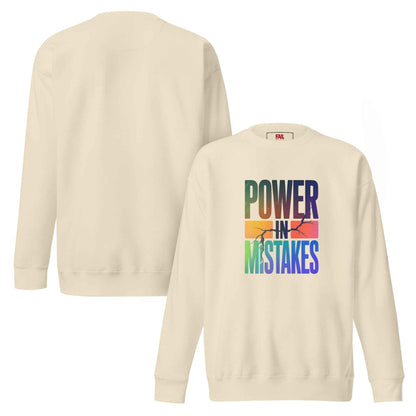 Felpa premium unisex Power in Mistakes ⚡