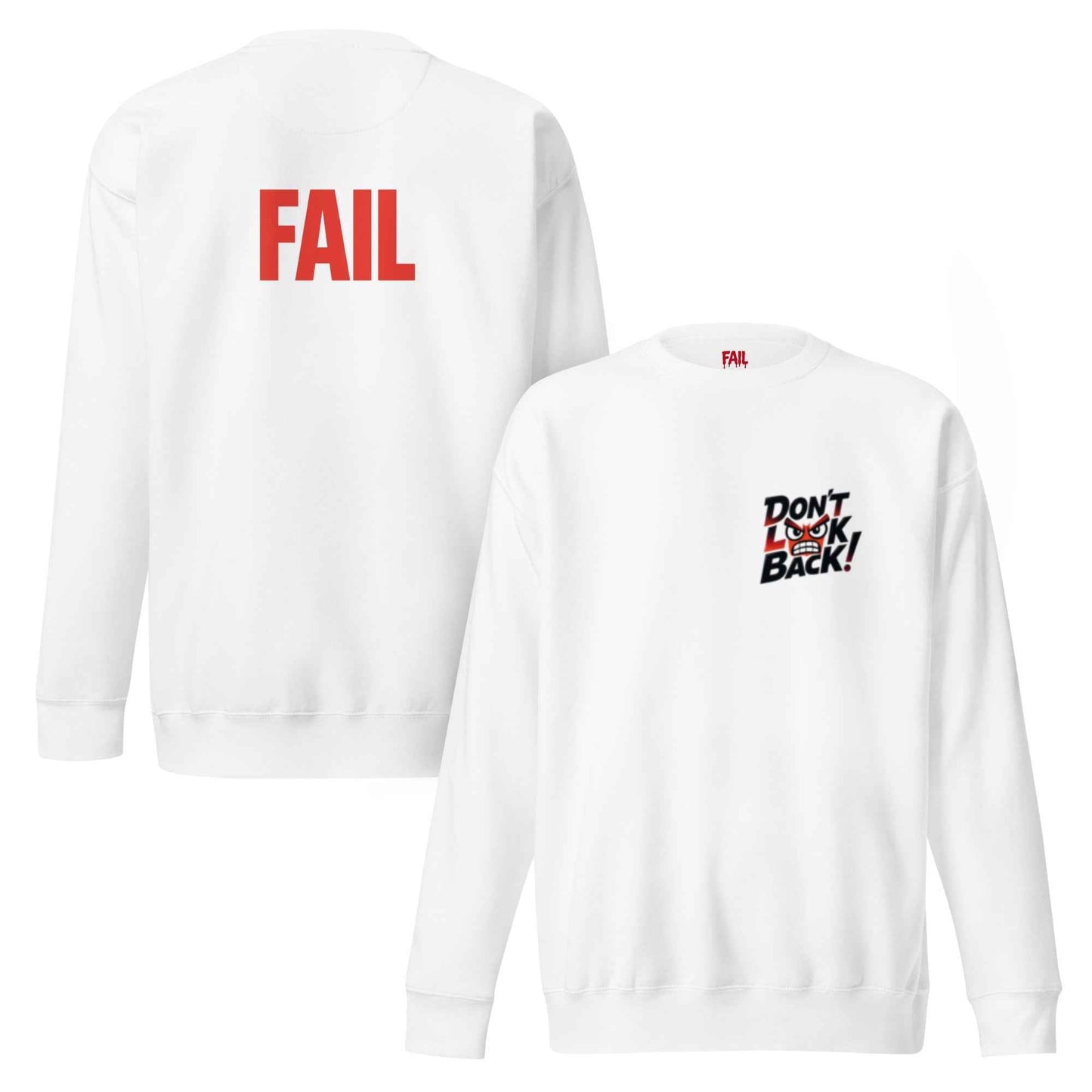 Felpa premium unisex "Don't look back!"